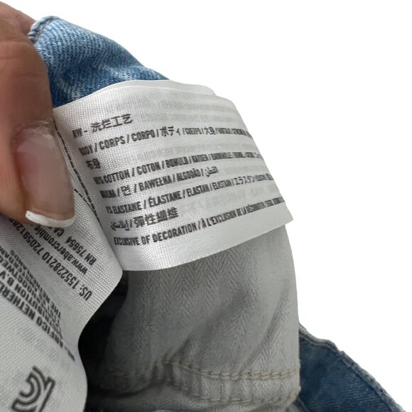 Abercrombie Fitch Light Wash Crossover 90s Straight Ultra High Rise Jeans 26 - Picture 5 of 6